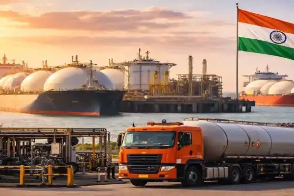 India LPG production rise and LNG imports supply ship