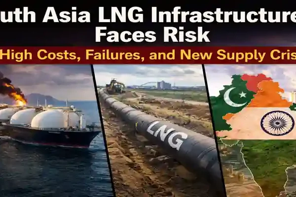 South Asia LNG infrastructure faces risk due to high costs, project delays, and supply disruption in India, Bangladesh, and Pakistan