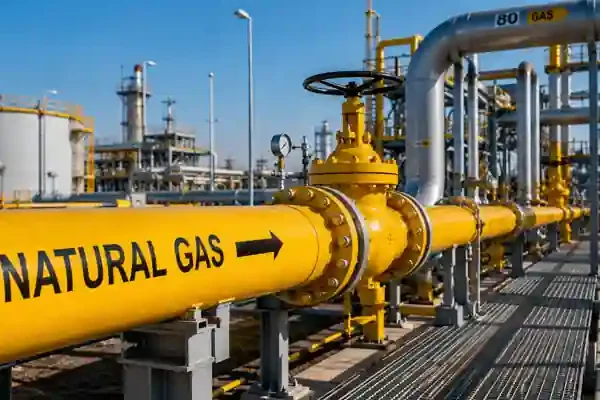 Natural gas pipeline network supporting India's gas market reforms.
